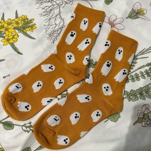 Orange Ghost Socks